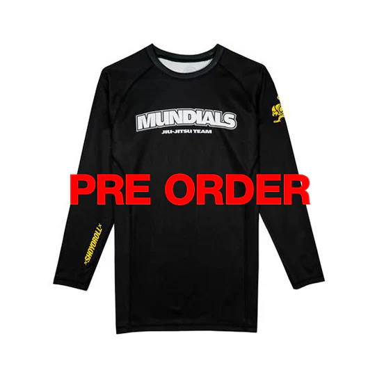 2024 Mundials Training Rash Guard LS (Black) (RESERVE)