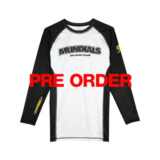 2024 Mundials Training Rash Guard LS (White) (RESERVE)