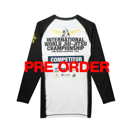2024 Mundials Training Rash Guard LS (White) (RESERVE) - Image 2