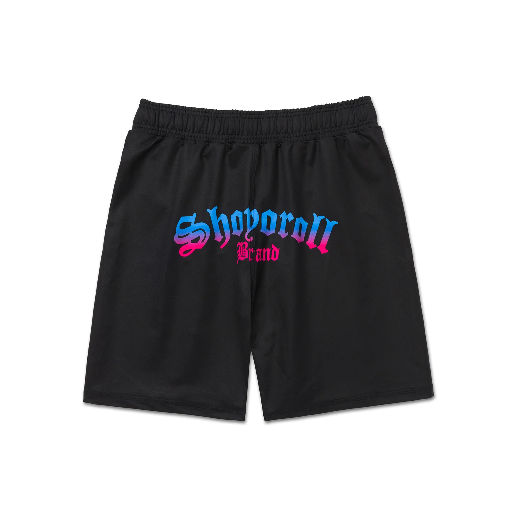 Retro Gradient Training Fitted Shorts (Blue-Pink)(Ambassador) - Image 2
