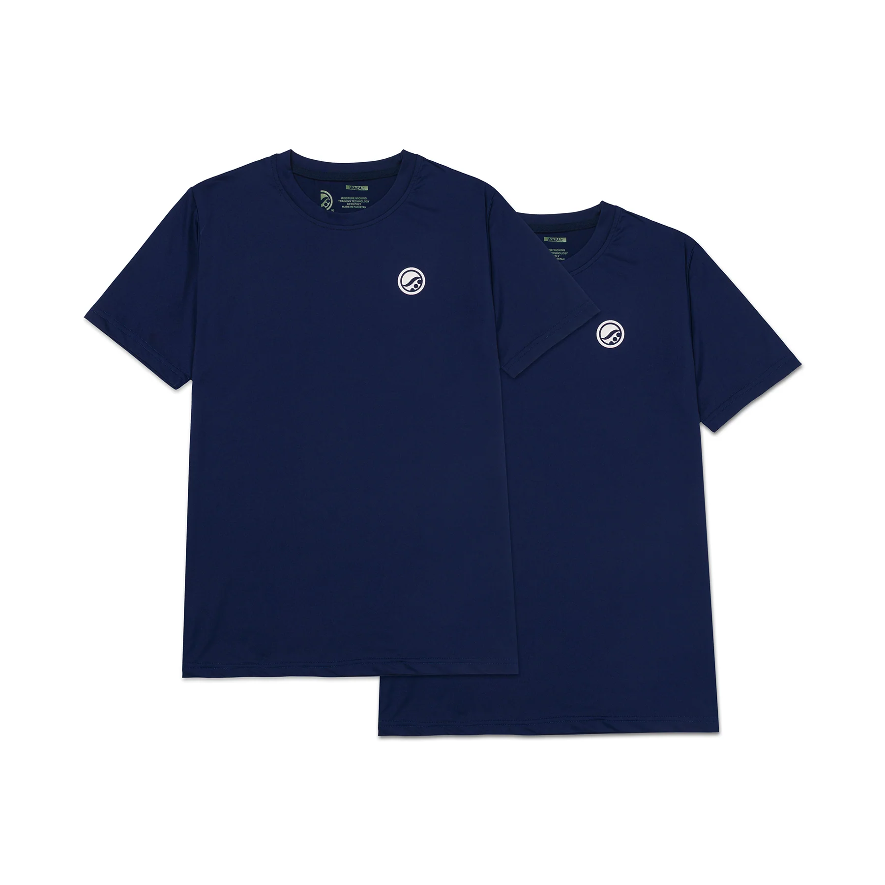 WAZAir Training T Shirt 2-Pack (Slim Fit) 25 White Logo - Image 9